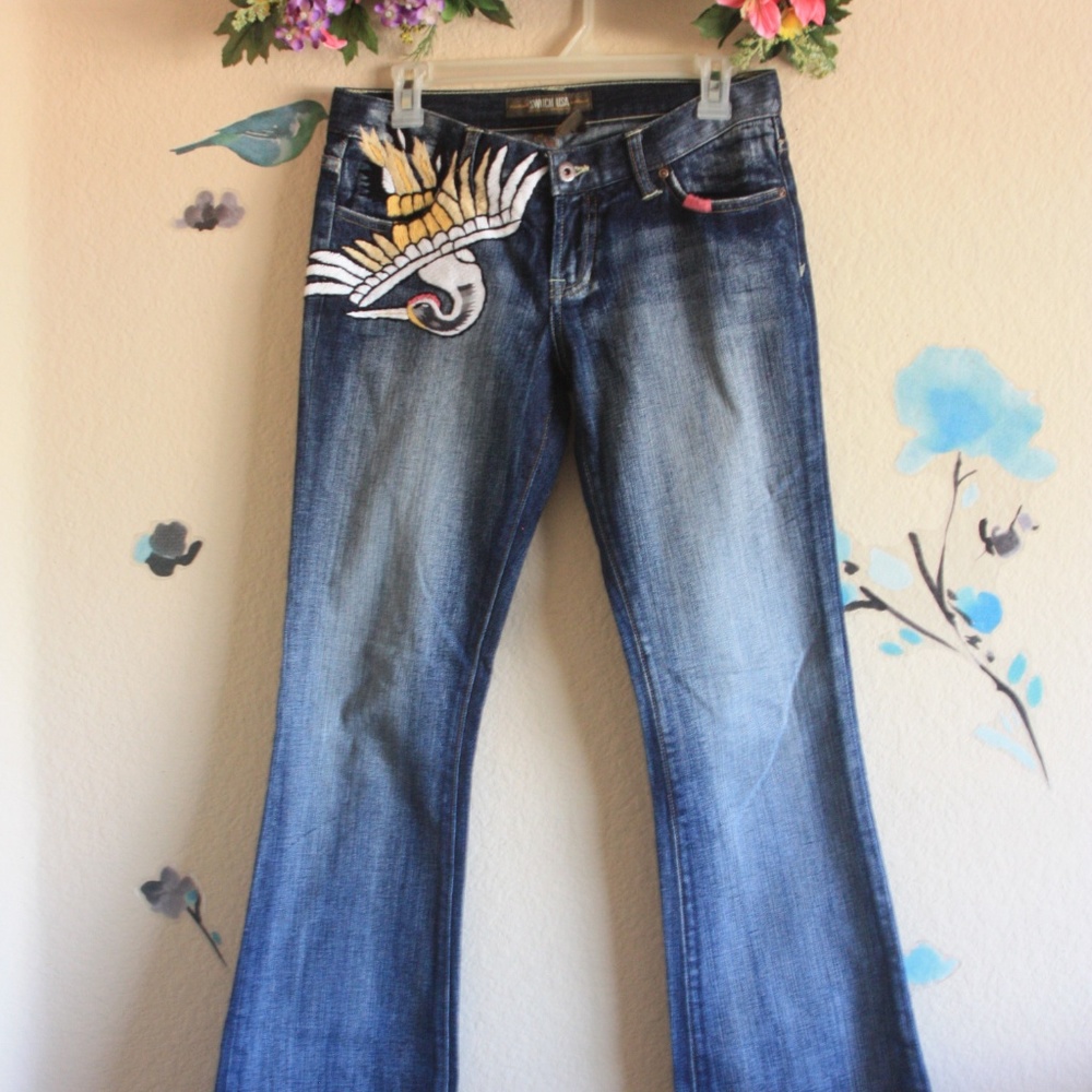 SWITCH USA Embroidered Jeans